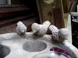 stone sculpture bird
