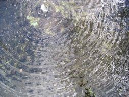 closeup photo of Reflection and waves in water