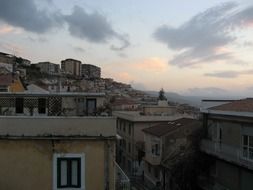 sunset over pizzo calabro