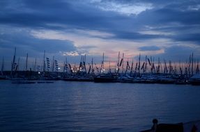 jetty by the sea at dusk