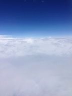 view above the clouds
