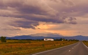 road mountain landscape