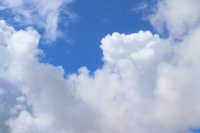landscape of white clouds in the sky