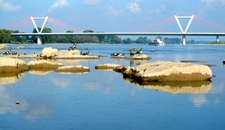 rhine bridge, dusseldorf