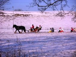 countryside winter landscape