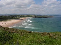 Landscape Picture of ocean coast, bay of biscay