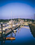 panoramic view of the harbor in Cape Cod
