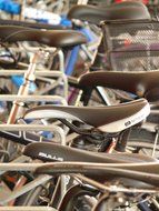 Bicycle saddle closeup