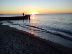 beach web sunset over sea