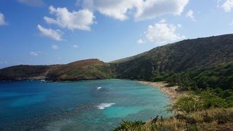 landscape of beautiful blue sea