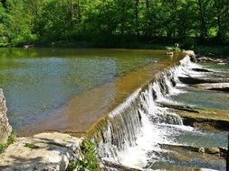 river nature cascade