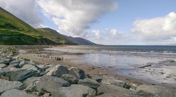 stones at the seaside in ireland