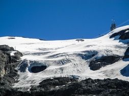 landscape of terrific titlis mountain