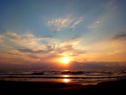 Beautiful landscape of sunrise