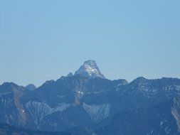 panoramic view of the mountains with fog