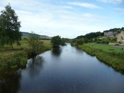 Landscape with the peaceful river
