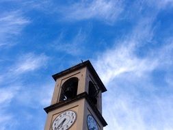 high tower against the blue sky