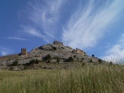 hill castle in crimea landscape