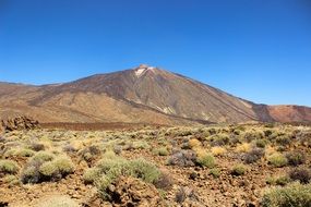 landscape of high volcano