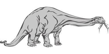 drawing of a ancient dinosaur