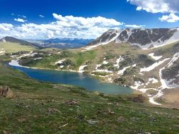 picturesque bear tooth pass landscape, usa, montana