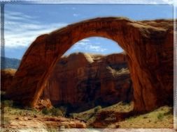 rainbow bridge natural rocks