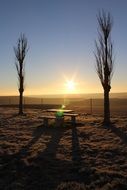 dawn sunset landscape