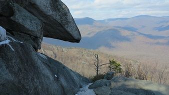 big boulders on top of a hill