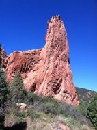 red rock in wilderness, usa, Colorado