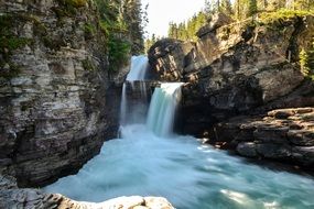 Picture of the waterfall in canada