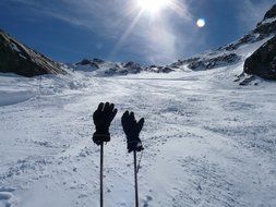 gloves ski mountains