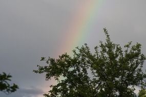 Picture of the rainbow on a sky