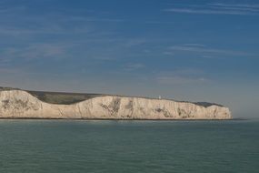 panorama of cliffs on the coast in Dover, England