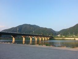 panorama of the bridge in korea