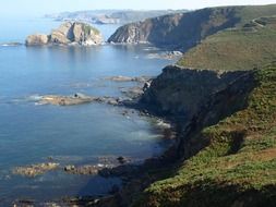 panorama of the coast of the Bay of Biscay