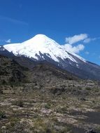 volcano in Osorno on a sunny day