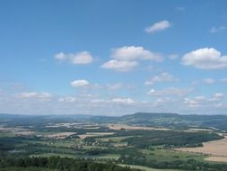 landscape in the mountains under the blue sky