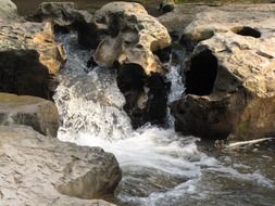 Rocks on Merit Falls