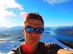 hiker in New Zealand