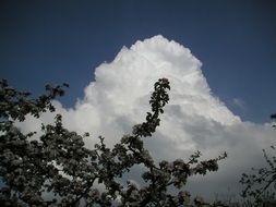 white atmospheric clouds