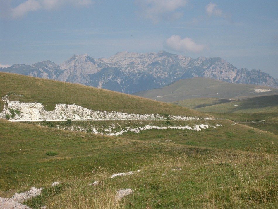 panorama of the mountain range lessinia