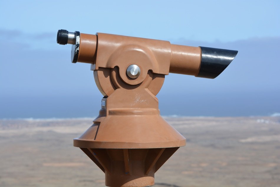 Brown binoculars landscape