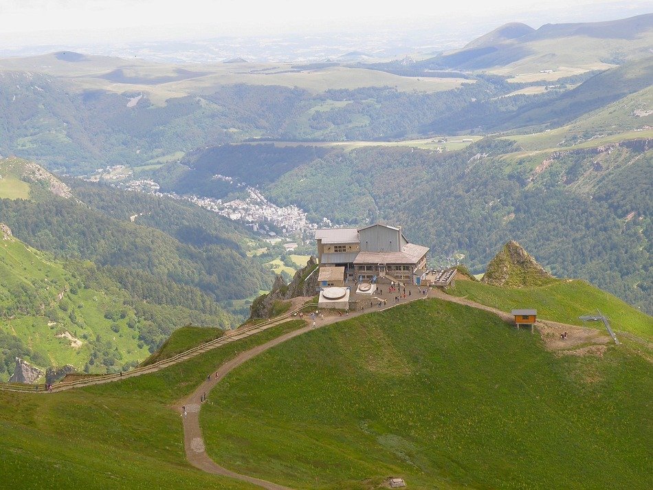 panorama of the dwelling in the mountains