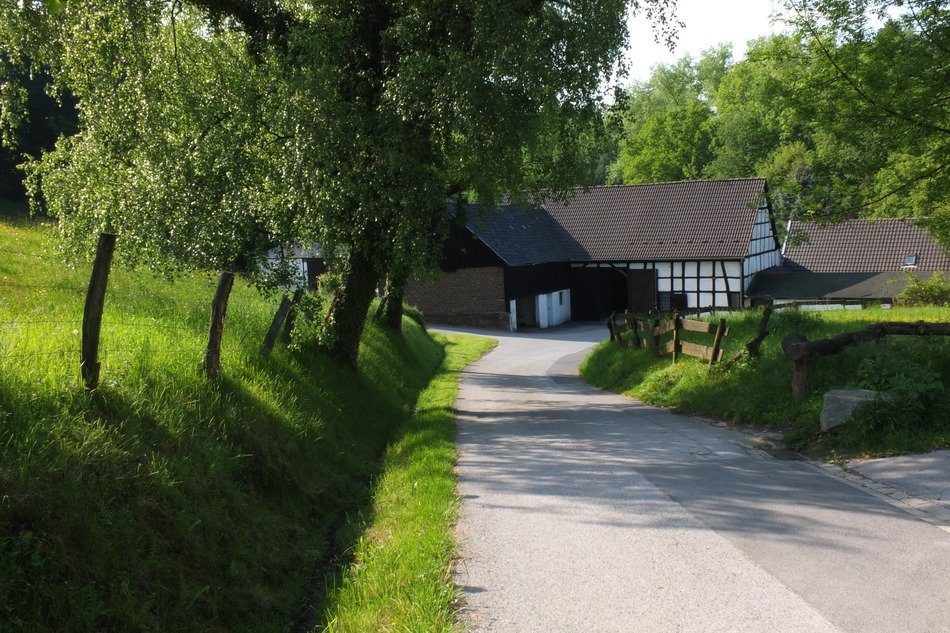 Landscape with the farmhouse