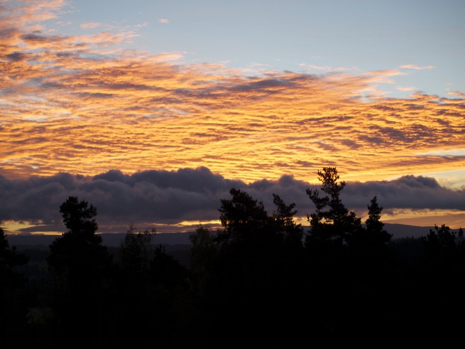 Landscape under the clouds