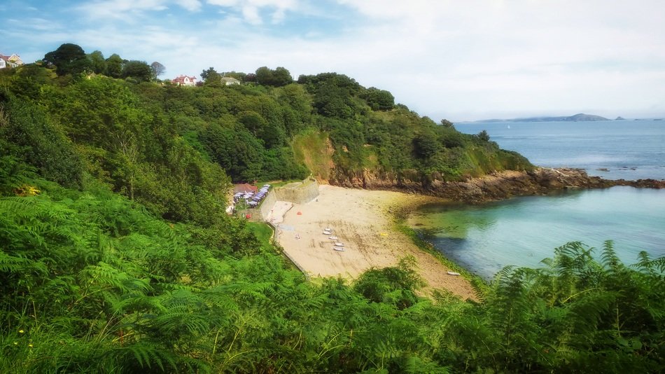 fermain bay guernsey coastline