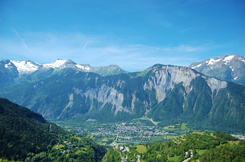 panorama of the majestic Alps in France
