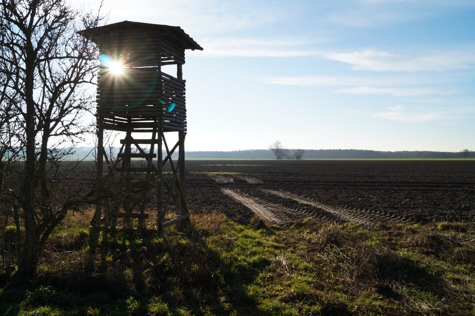 observation tower on the field