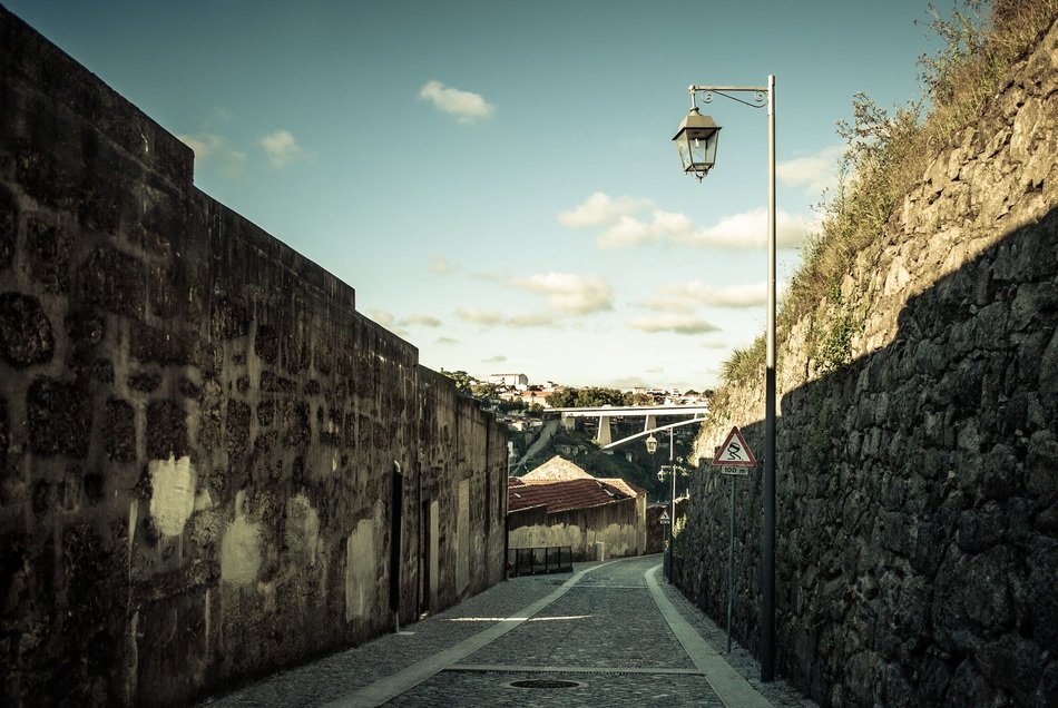porto landscape narrow street old