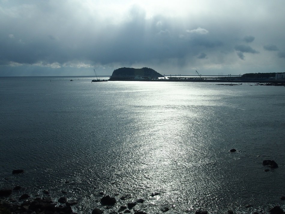 Landscape with the sea in nature